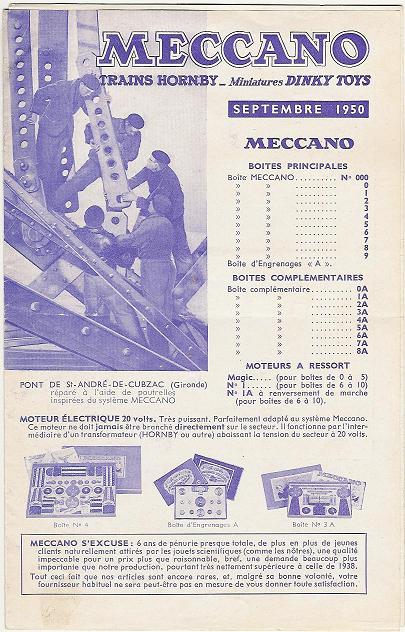 Catalogue-Dépliant 1950